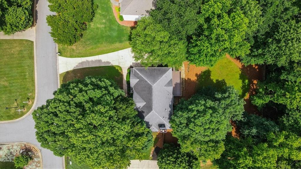 1710 Rising Mist Lane Cumming, GA 30041 - Photo 93 of 111 an aerial view of a house with a yard and garden