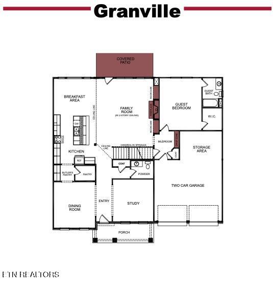 1635 Harvey Road Lenoir City, TN 37772 - Photo 3 of 4 Granville 1st Floor