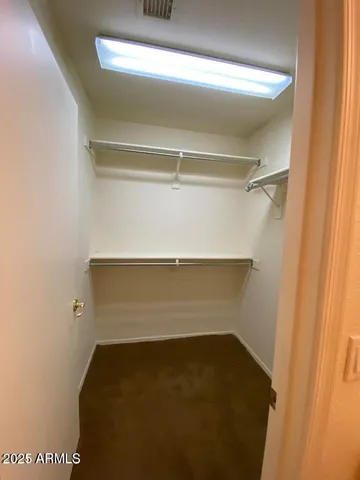 a close view of closet