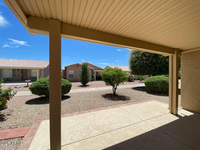 a house view with a outdoor space