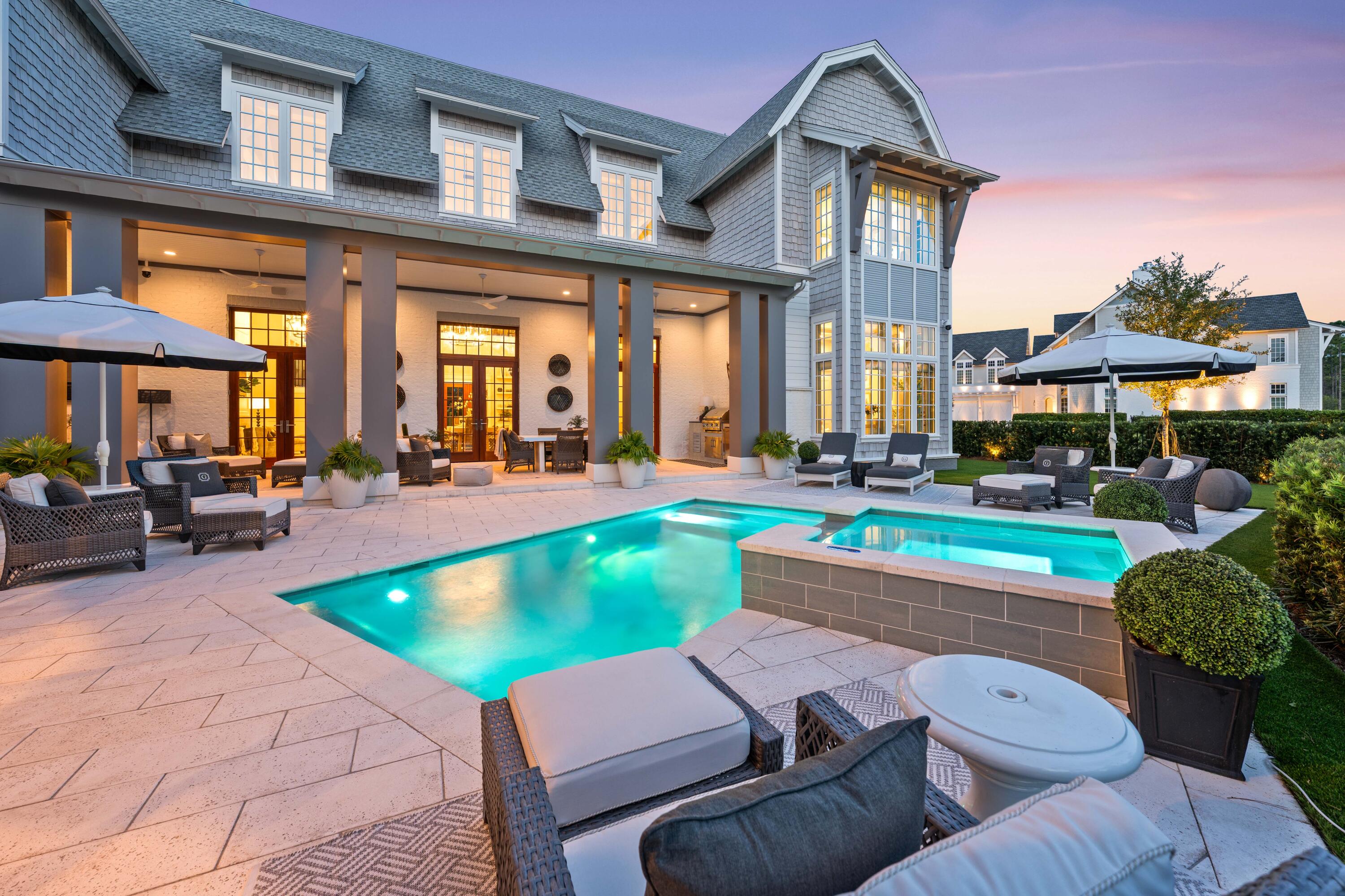 125 Golfridge Dr Inlet Beach Inlet Beach, FL 32461 - Photo 104 of 110 Twilight Pool