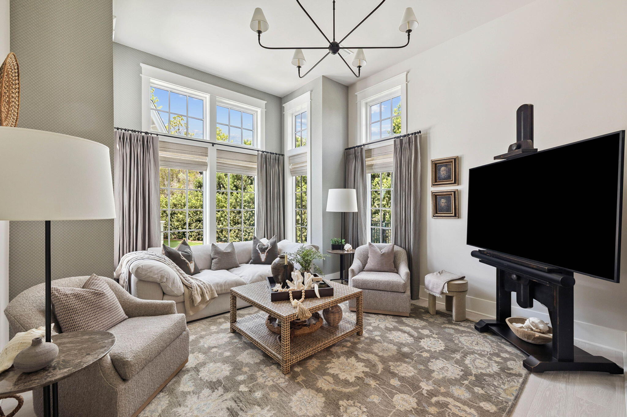 125 Golfridge Dr Inlet Beach Inlet Beach, FL 32461 - Photo 36 of 110 a living room with furniture and a flat screen tv
