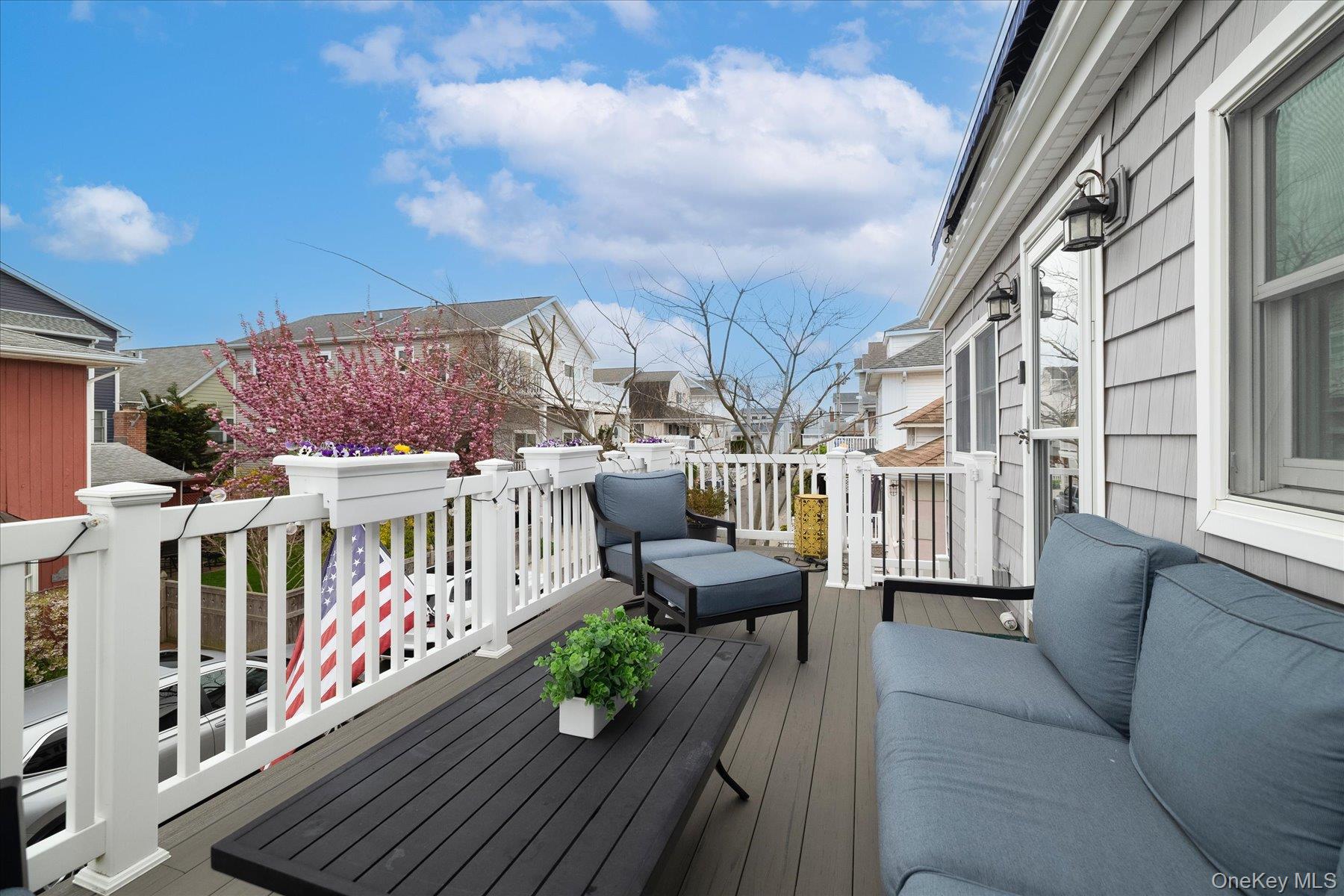 35 Nebraska Street Long Beach, NY 11561 - Photo 19 of 24 View of Spacious Front Deck with Awning