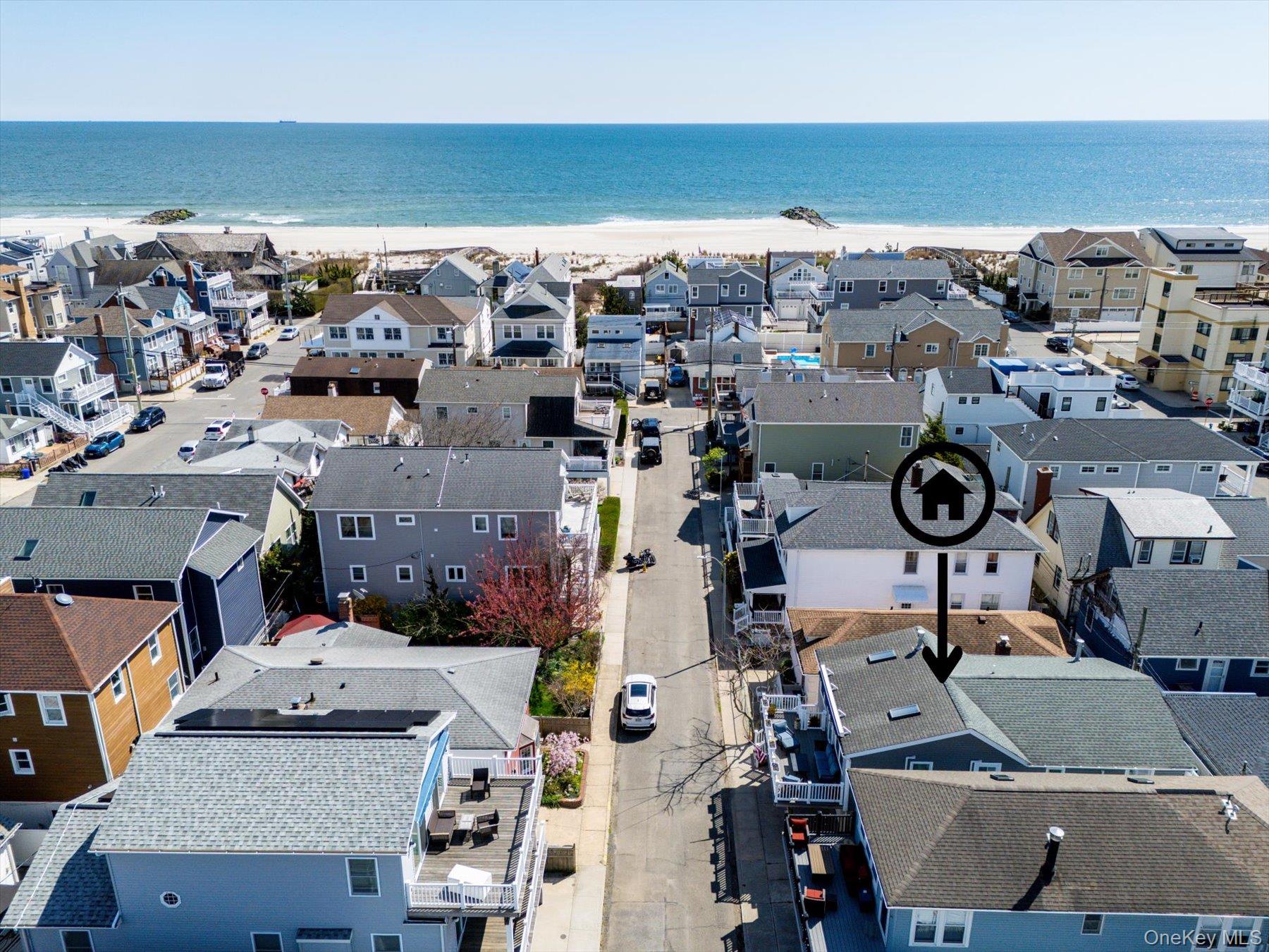 35 Nebraska Street Long Beach, NY 11561 - Photo 21 of 24 Aerial View of Property and Beach