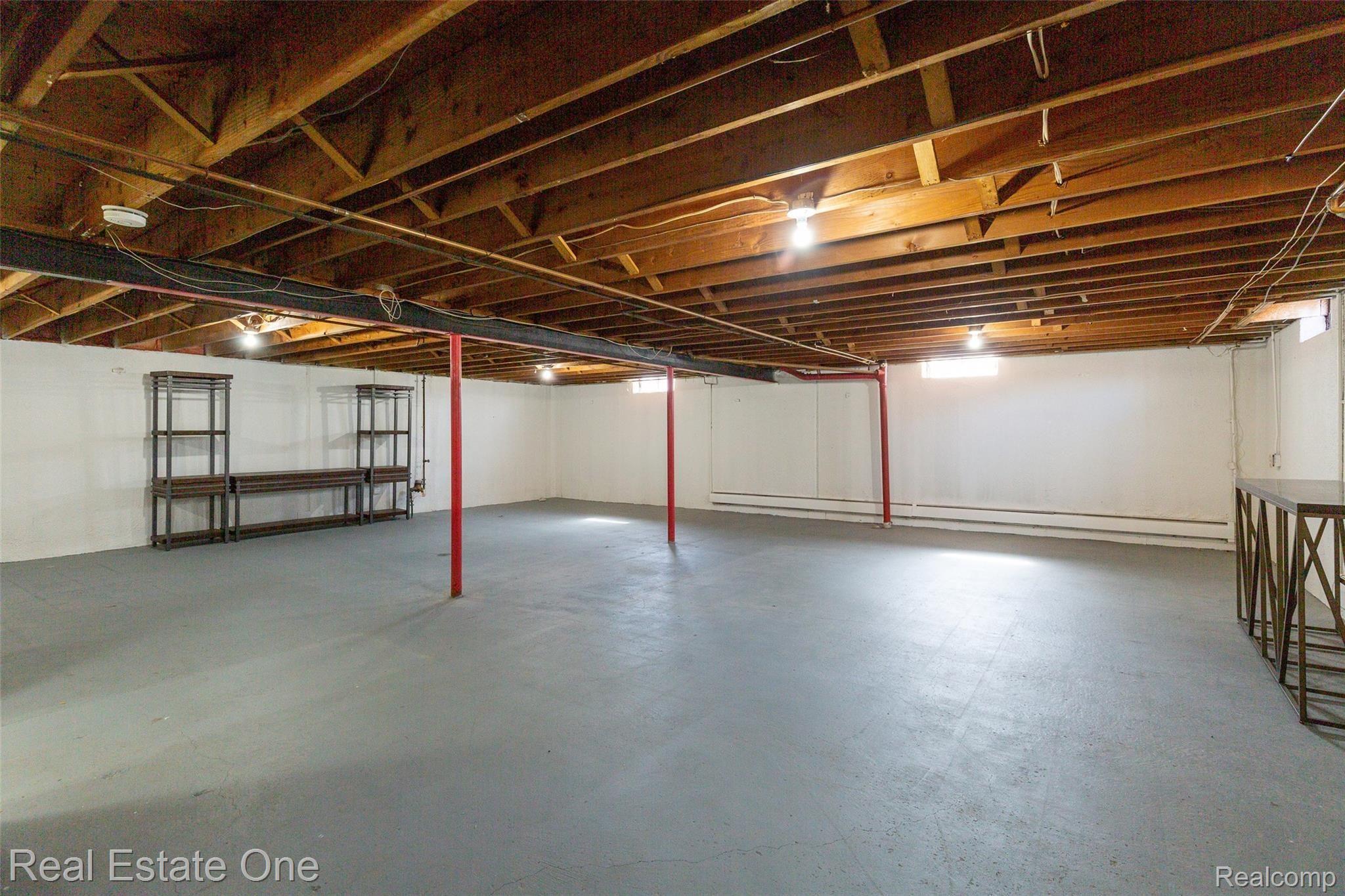 21557 Stahelin Road Southfield, MI 48075 - Photo 23 of 28 Basement with baseboard heat ready for finishing