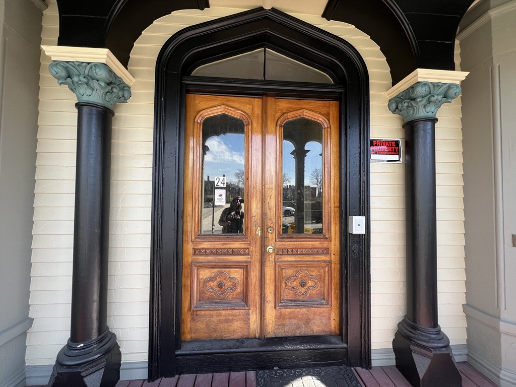 a view of front door