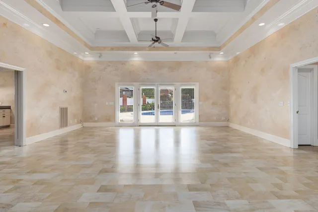 en view interior of a house an empty space and window