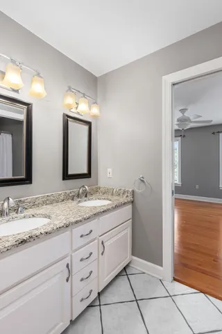 a brick building with a stove and a window