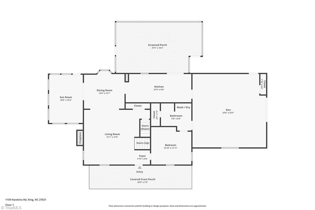 1159 Hawkins Road King, NC 27021 - Photo 48 of 50 Floor plan: Main floor