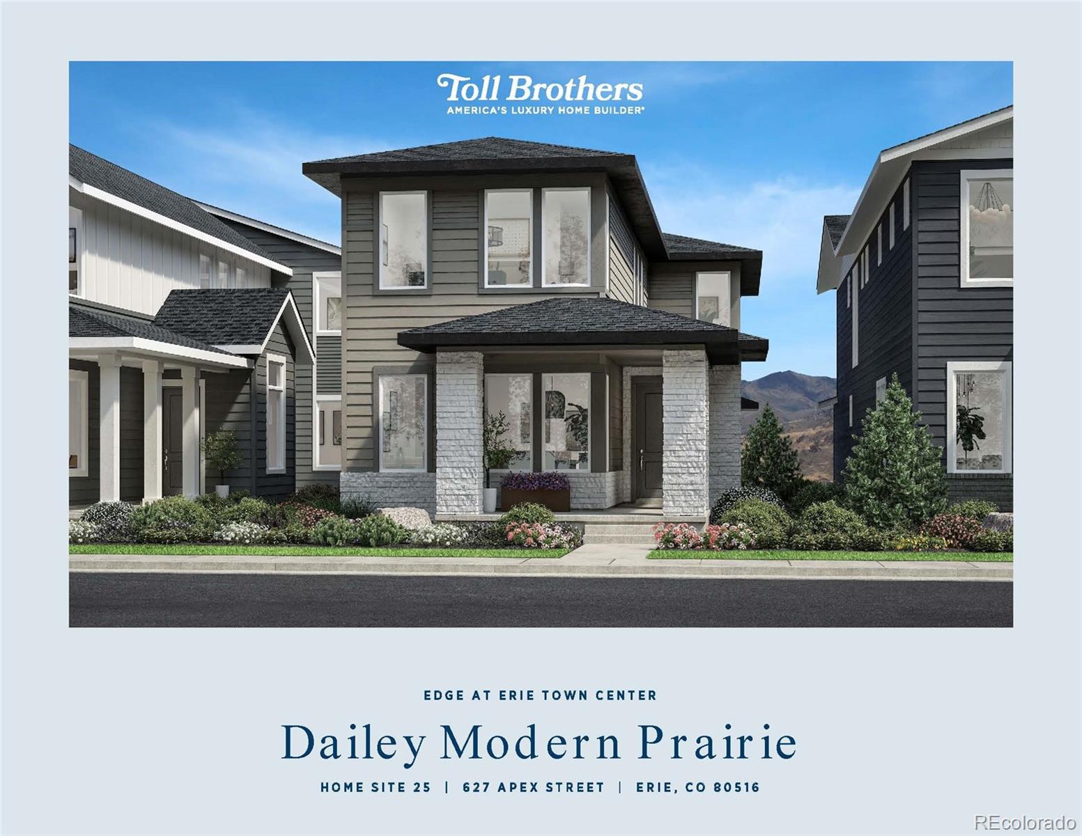 672 Apex Street Erie, CO 80516 - Photo 12 of 29 a front view of a house with garden