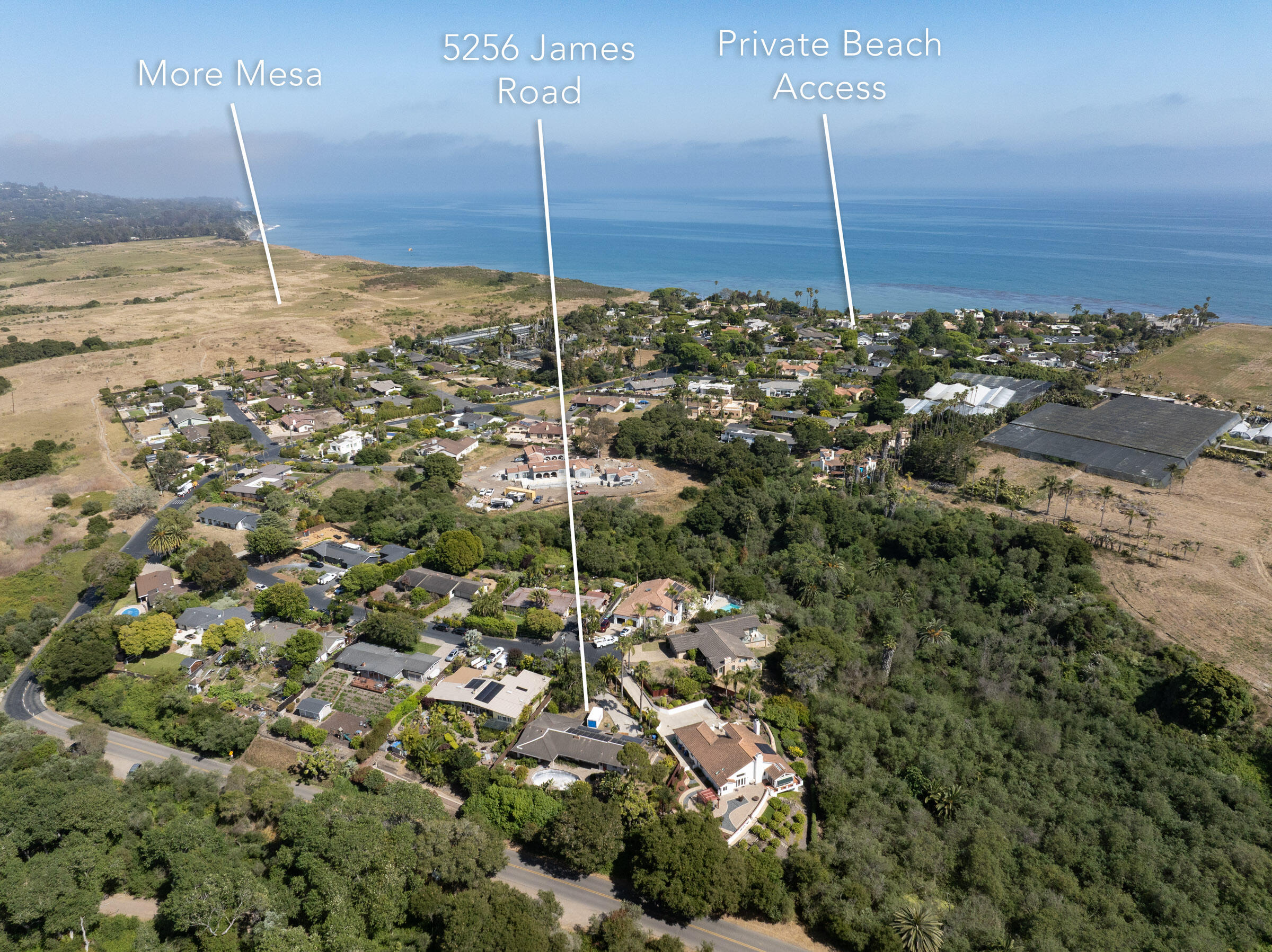 5256 James Road Santa Barbara, CA 93111 - Photo 3 of 36 Overhead to Ocean