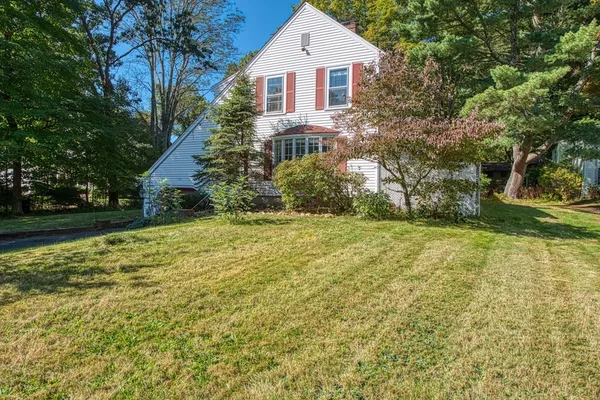 a front view of house with yard