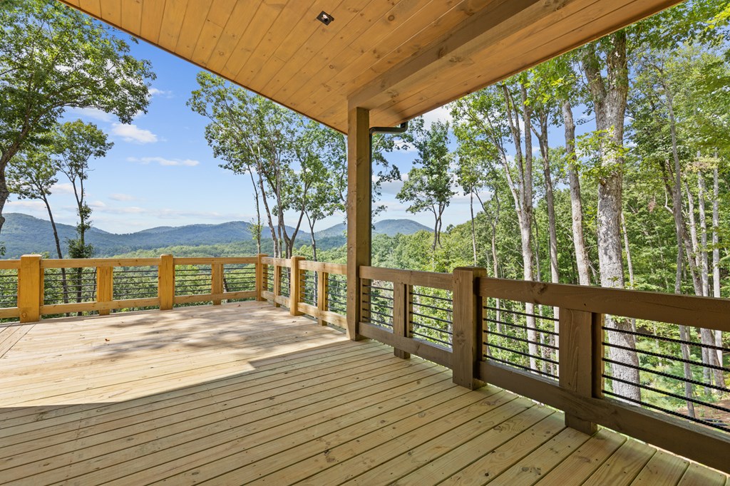 394 Mountain Trace Cherry Log, GA 30522 - Photo 46 of 70 a view of a balcony with wooden floor