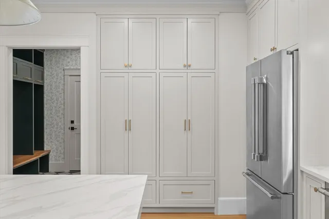 a view of a closet area