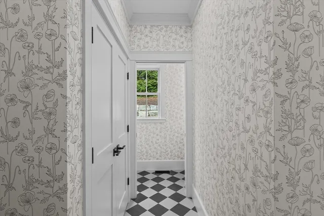 a bathroom with a shower and a sink