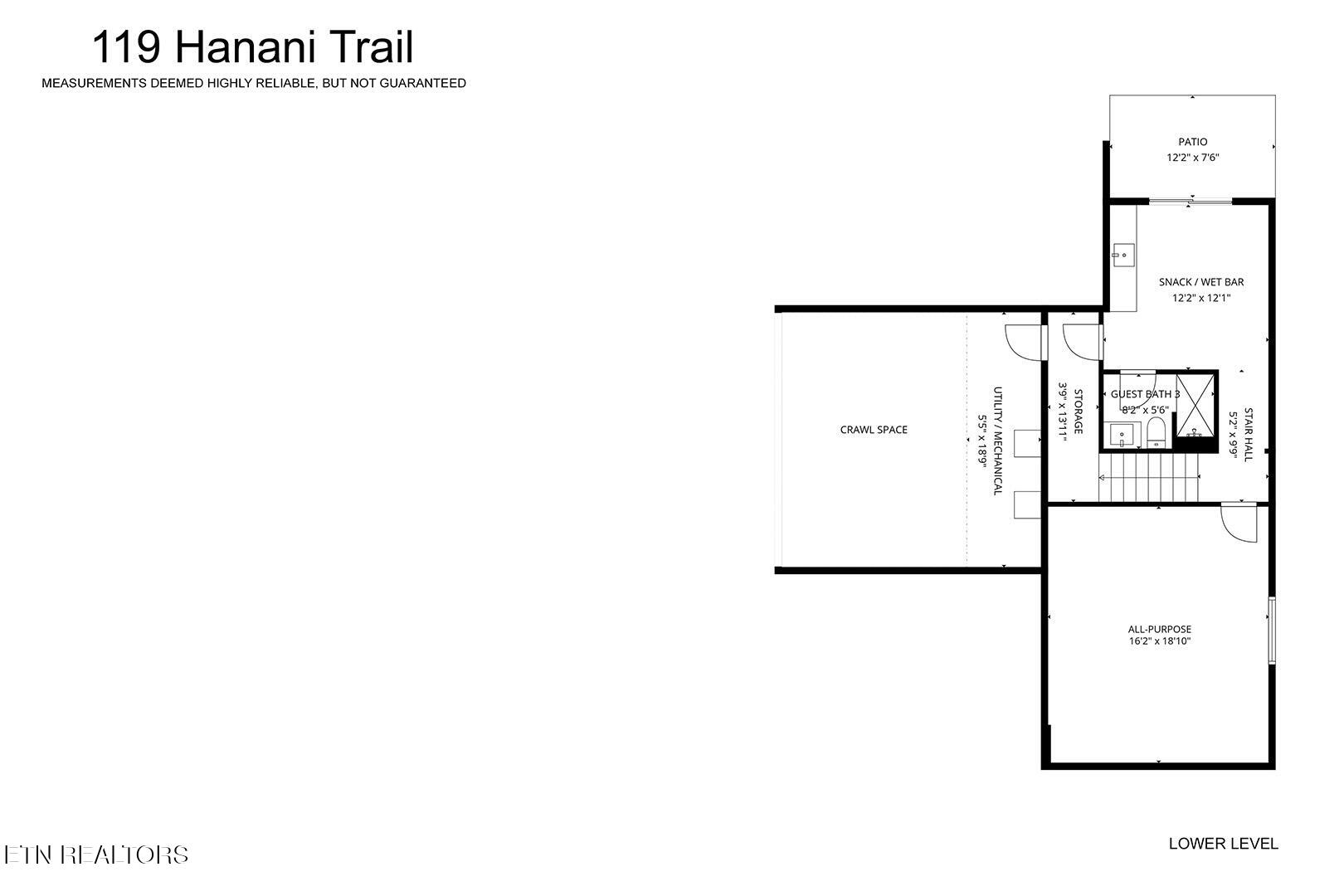 119 Hanani Trail Vonore, TN 37885 - Photo 59 of 59 60_HananiTrail_119_FloorPlan-LowerLevel