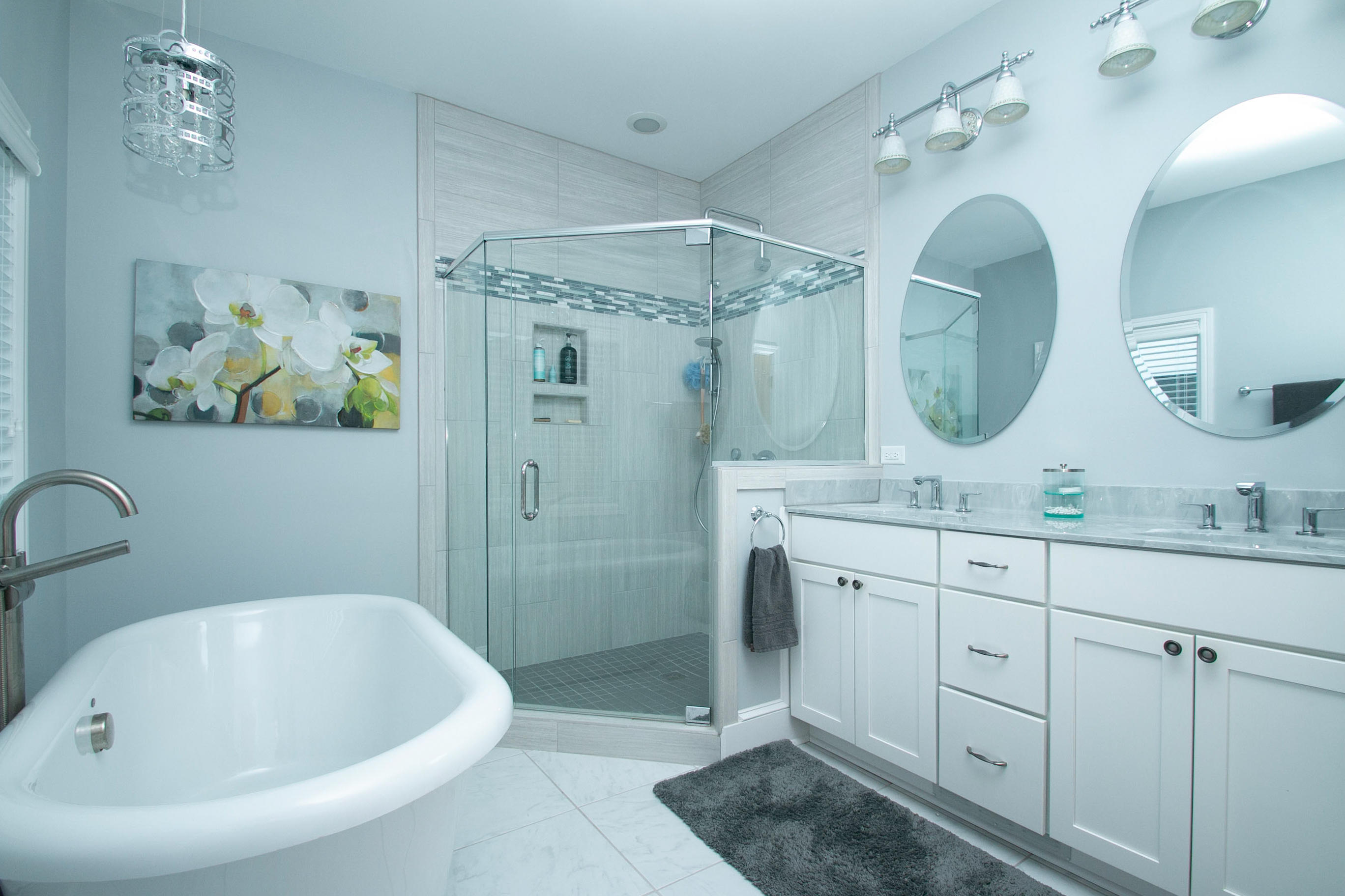 41 Fantasy Point Circle Union Hall, VA 24176 - Photo 25 of 67 a bathroom with a double vanity sink mirror and bathtub