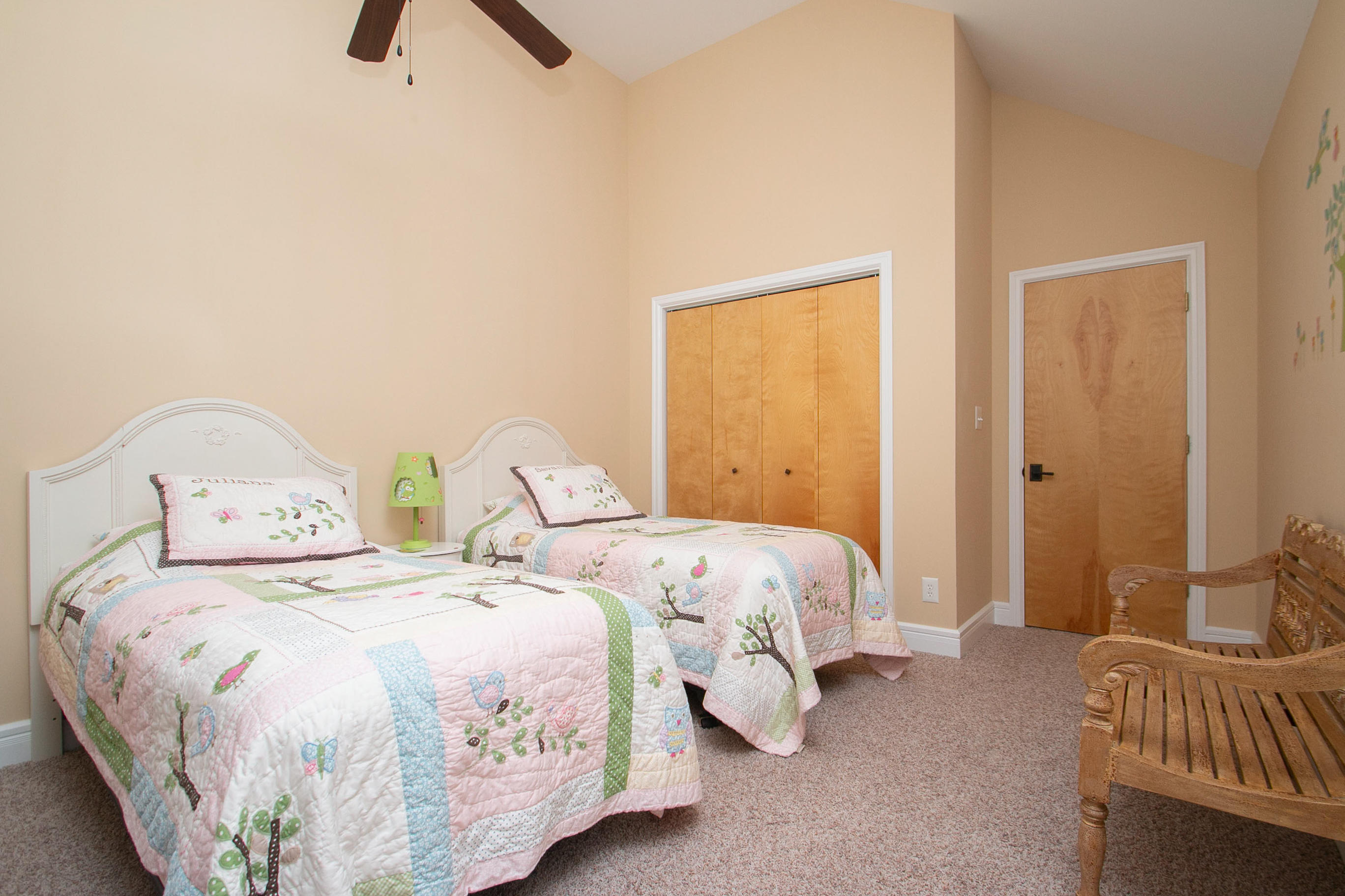 41 Fantasy Point Circle Union Hall, VA 24176 - Photo 37 of 67 a bedroom with two beds and painted walls