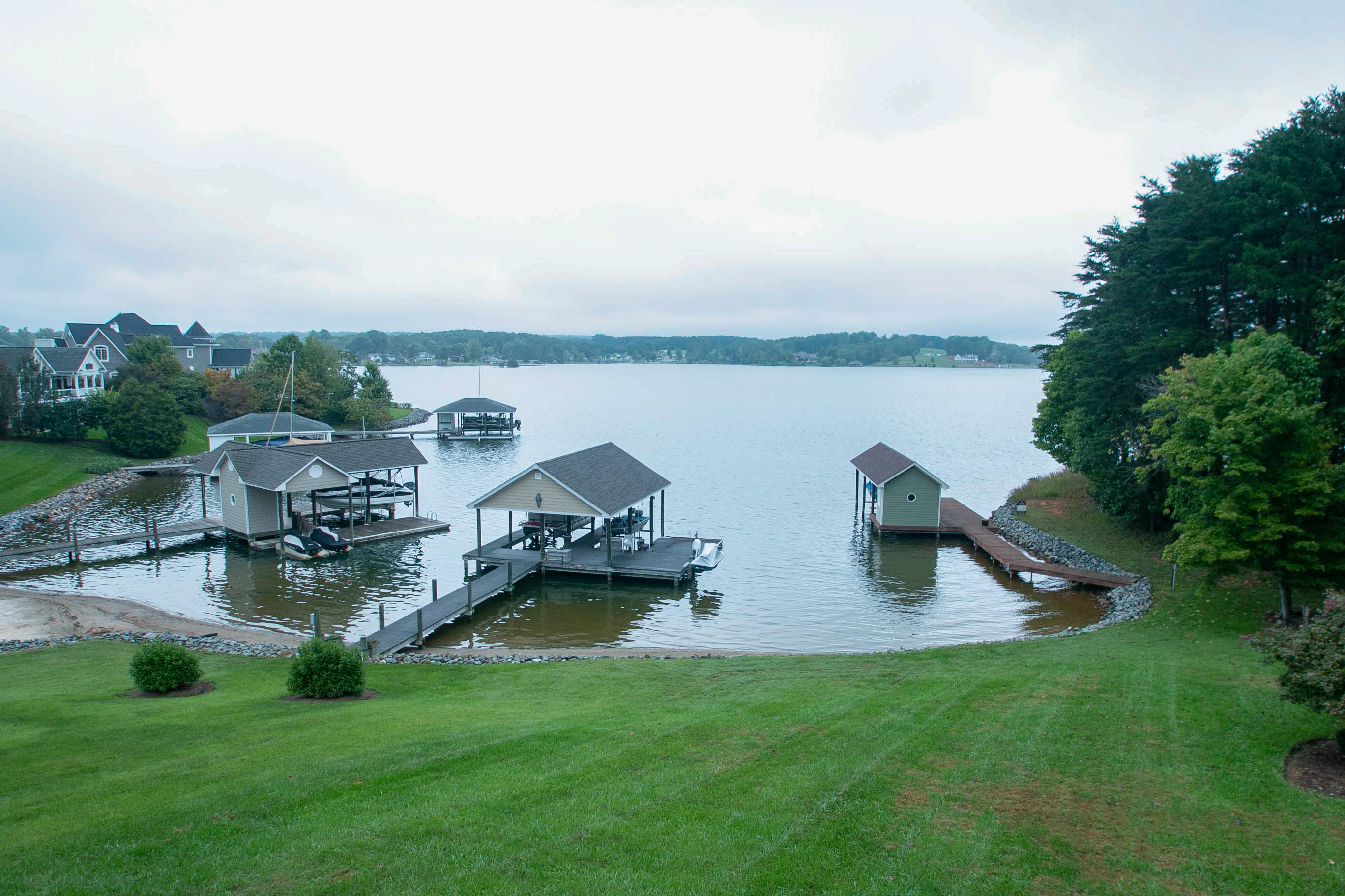 41 Fantasy Point Circle Union Hall, VA 24176 - Photo 51 of 67 an aerial view of a house with swimming pool and lake view