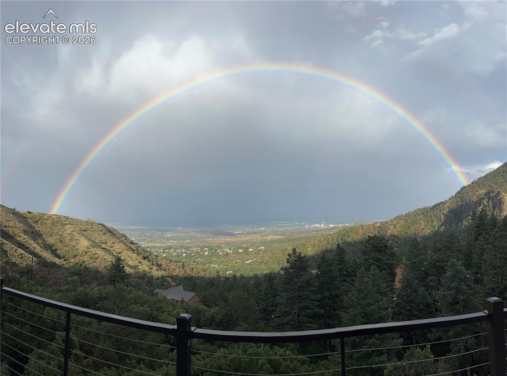 858 Oak Ridge Road Manitou Springs, CO 80829 - Photo 15 of 50 View from the home after a rain