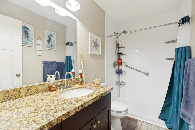 65 North 450 West Springville, UT 84663 - Photo 27 of 32 Really nice walk in shower bathroom upgrade in 2025!