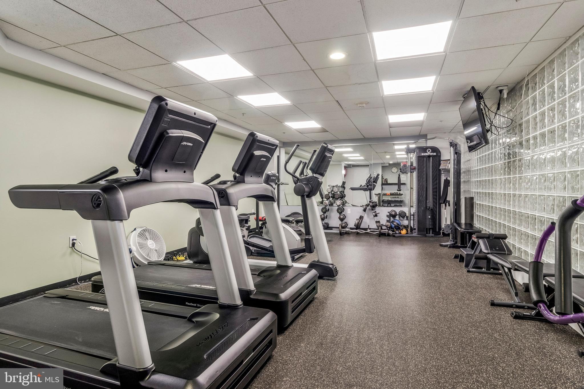 1117 10th Street Northwest, Unit 405 Washington, DC 20001 - Photo 19 of 23 Well equipped fitness center