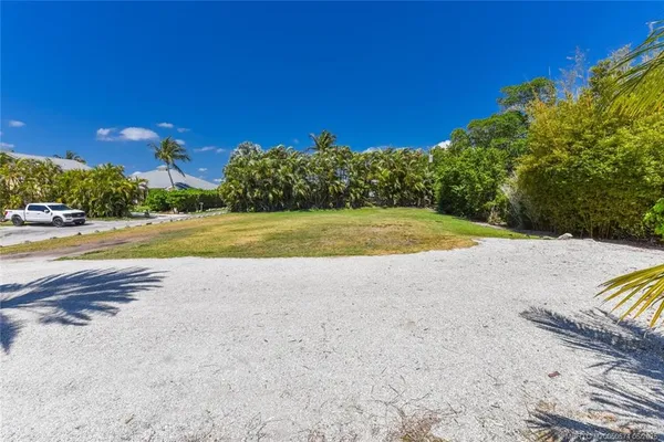 a view of a beach with a yard