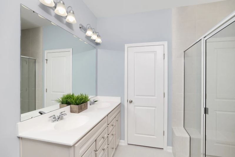 3244 Hearth Hollow Road Columbia, TN 38401 - Photo 19 of 32 a bathroom with a sink vanity and a mirror