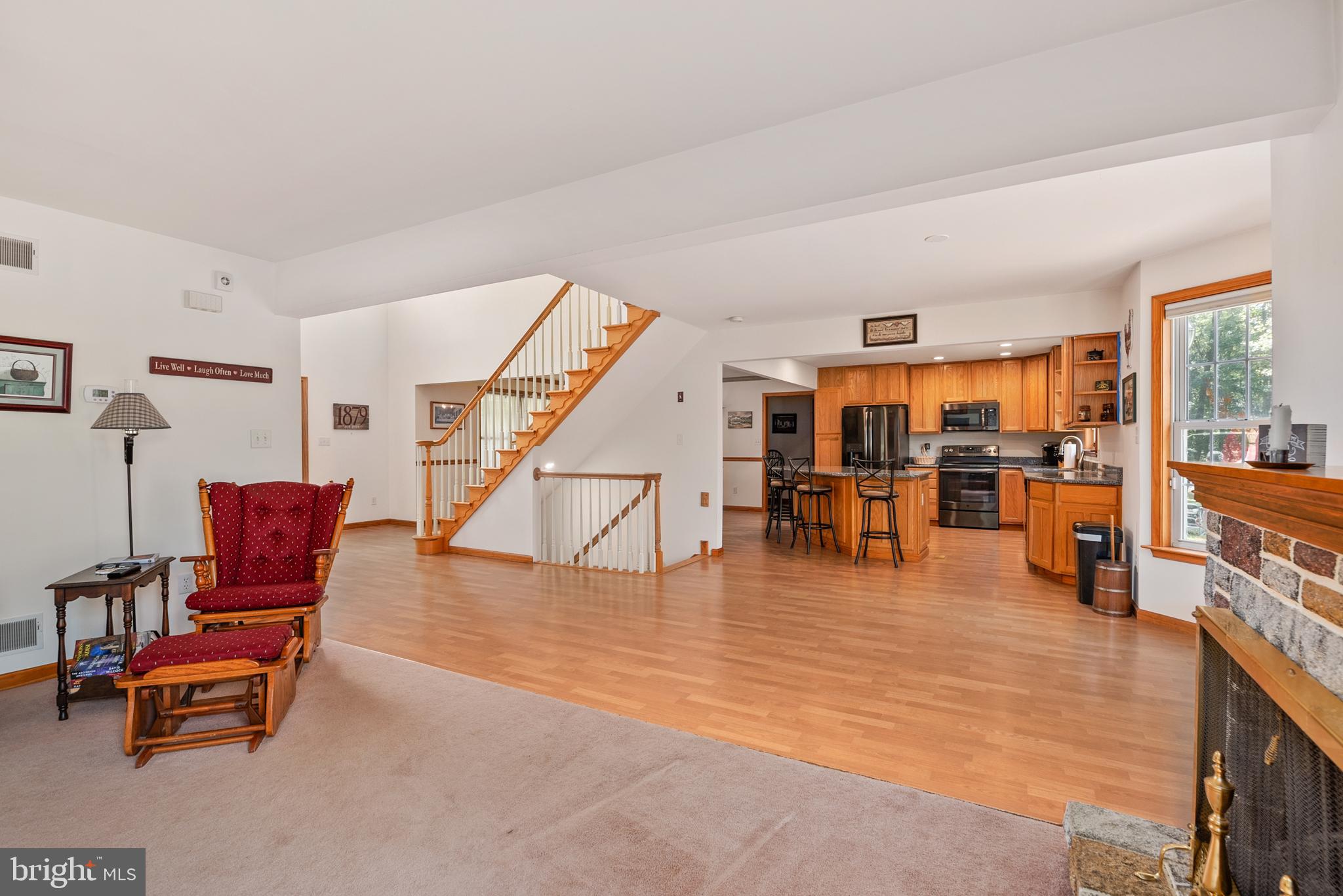 1879 Oldfield Point Road Elkton, MD 21921 - Photo 22 of 36 VIEW FROM FAMILY ROOM INTO KITCHEN