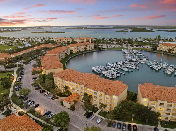 a view of a city with an ocean