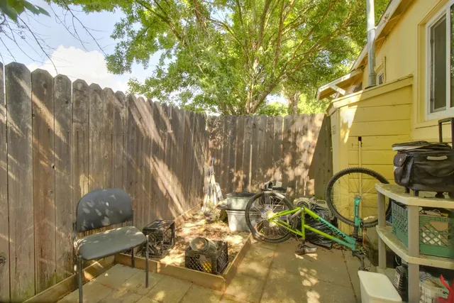 a view of front of a house with a glass door