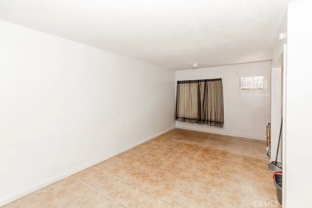 an empty room with a natural light