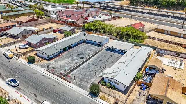 an aerial view of multiple house