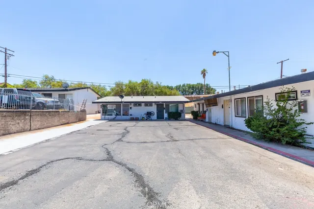 a view of a house with a patio