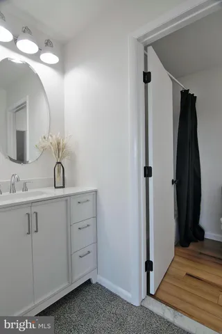 a view of hallway with stairs