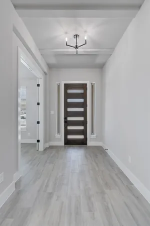 wooden floor in a room