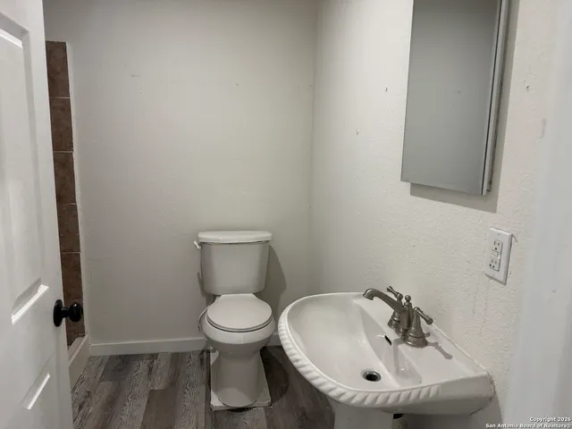 a bathroom with a sink and a toilet