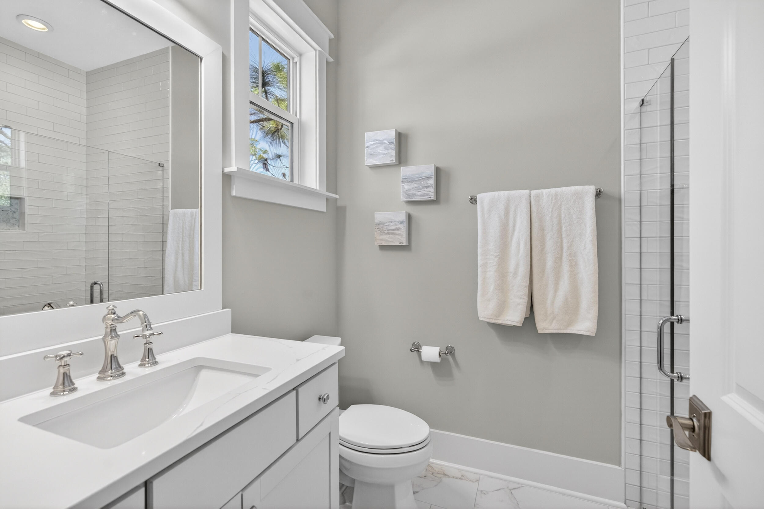 117 Prairie Pass Santa Rosa Beach, FL 32459 - Photo 21 of 56 a bathroom with a sink toilet and vanity