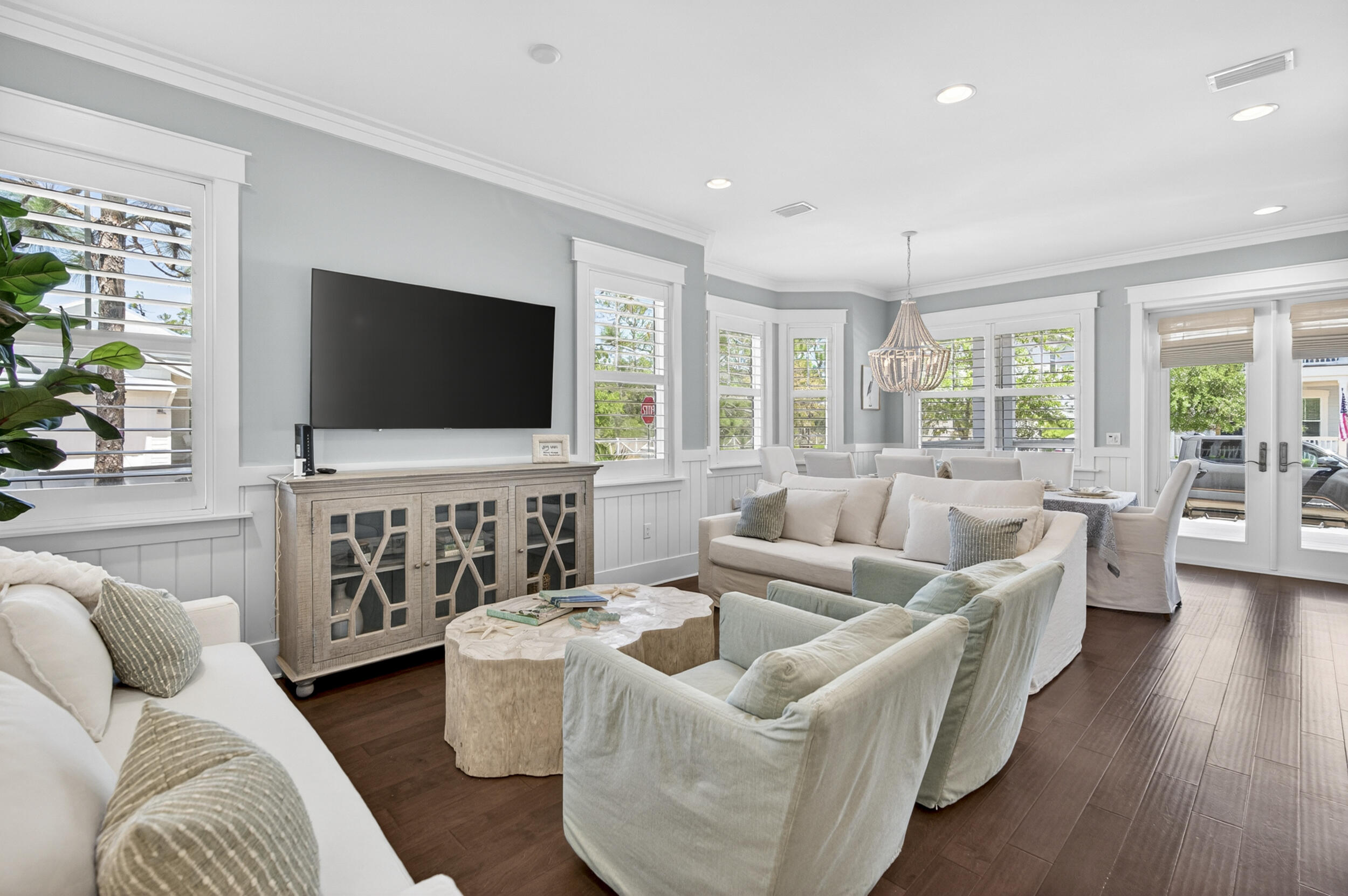 117 Prairie Pass Santa Rosa Beach, FL 32459 - Photo 10 of 56 a living room with furniture and a flat screen tv