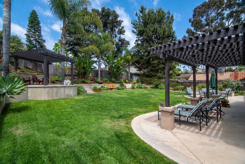 1462 Pegaso Street Encinitas, CA 92024 - Photo 7 of 36 a view of a backyard with sitting area