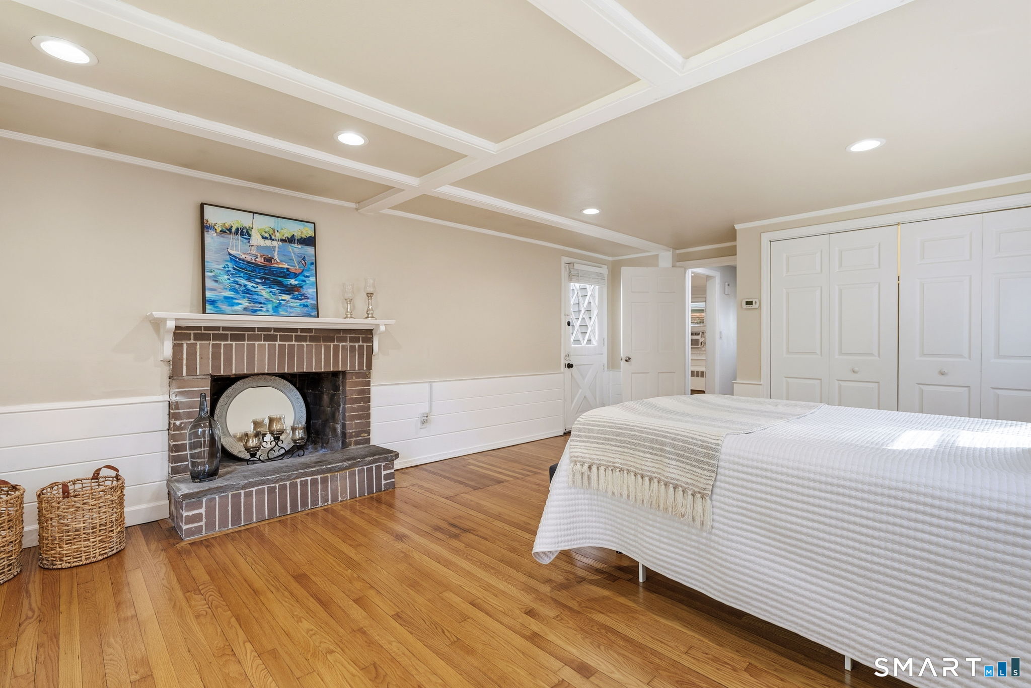59 Thornbush Road Wethersfield, CT 06109 - Photo 12 of 33 wood burning fireplace. Access to patio
