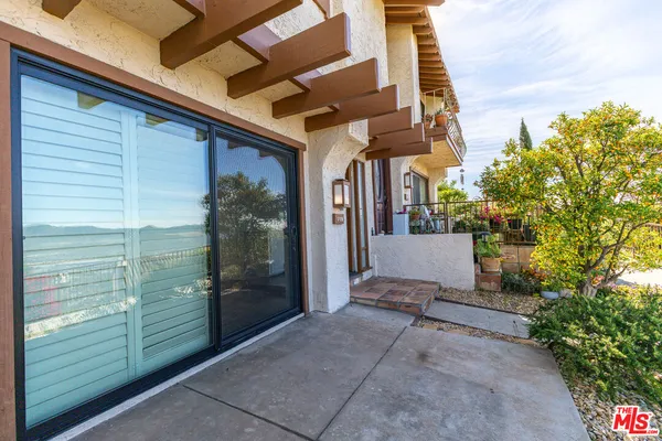 a view of a door of the house
