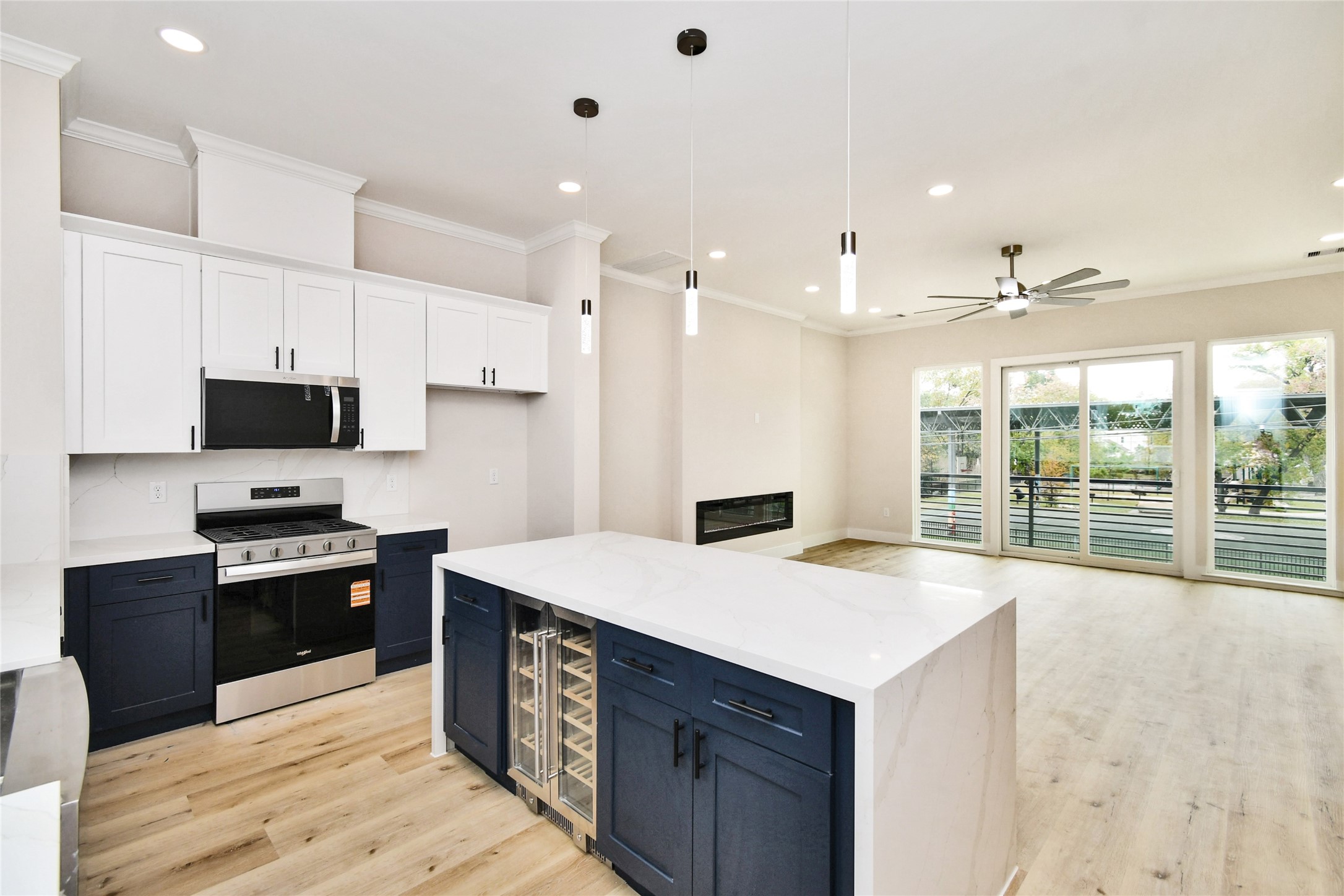 3229 Tuam Street Houston, TX 77004 - Photo 23 of 50 includes a built-in drink cooler in addition to range, microwave, and dish washer