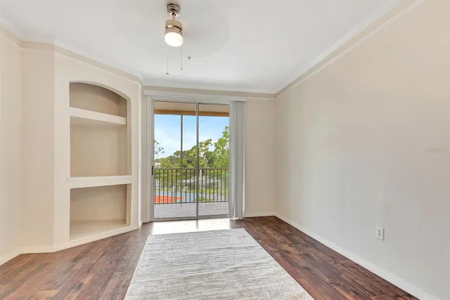 a view of an outdoor space and tennis court