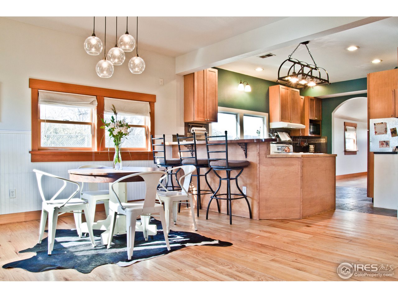 Spacious dining room