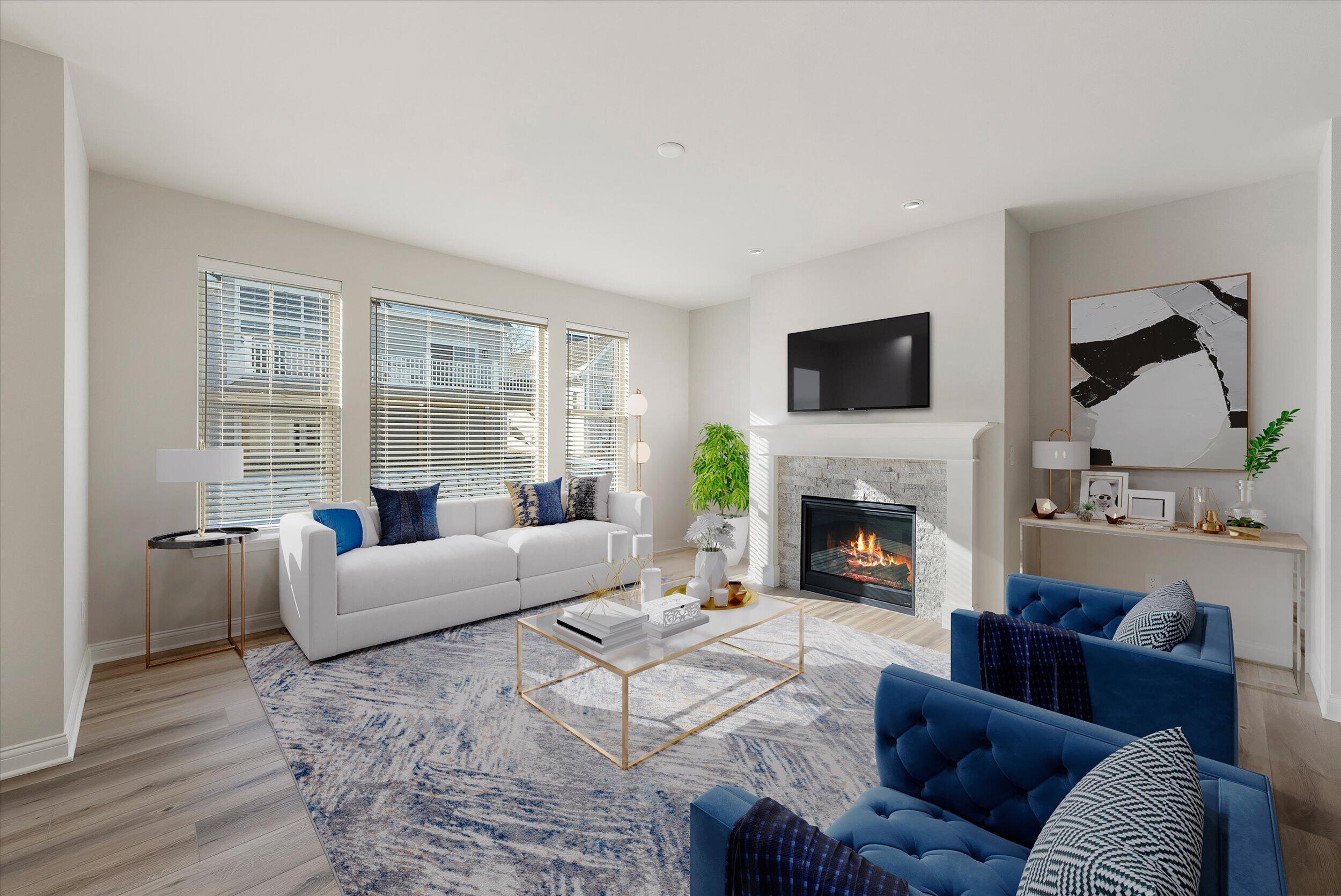 394 Sandy Circle Pewaukee, WI 53072 - Photo 7 of 36 Great Room - Virtually Staged