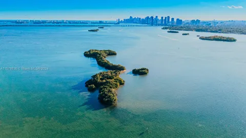 a backyard of a house with lots of green space and lake view