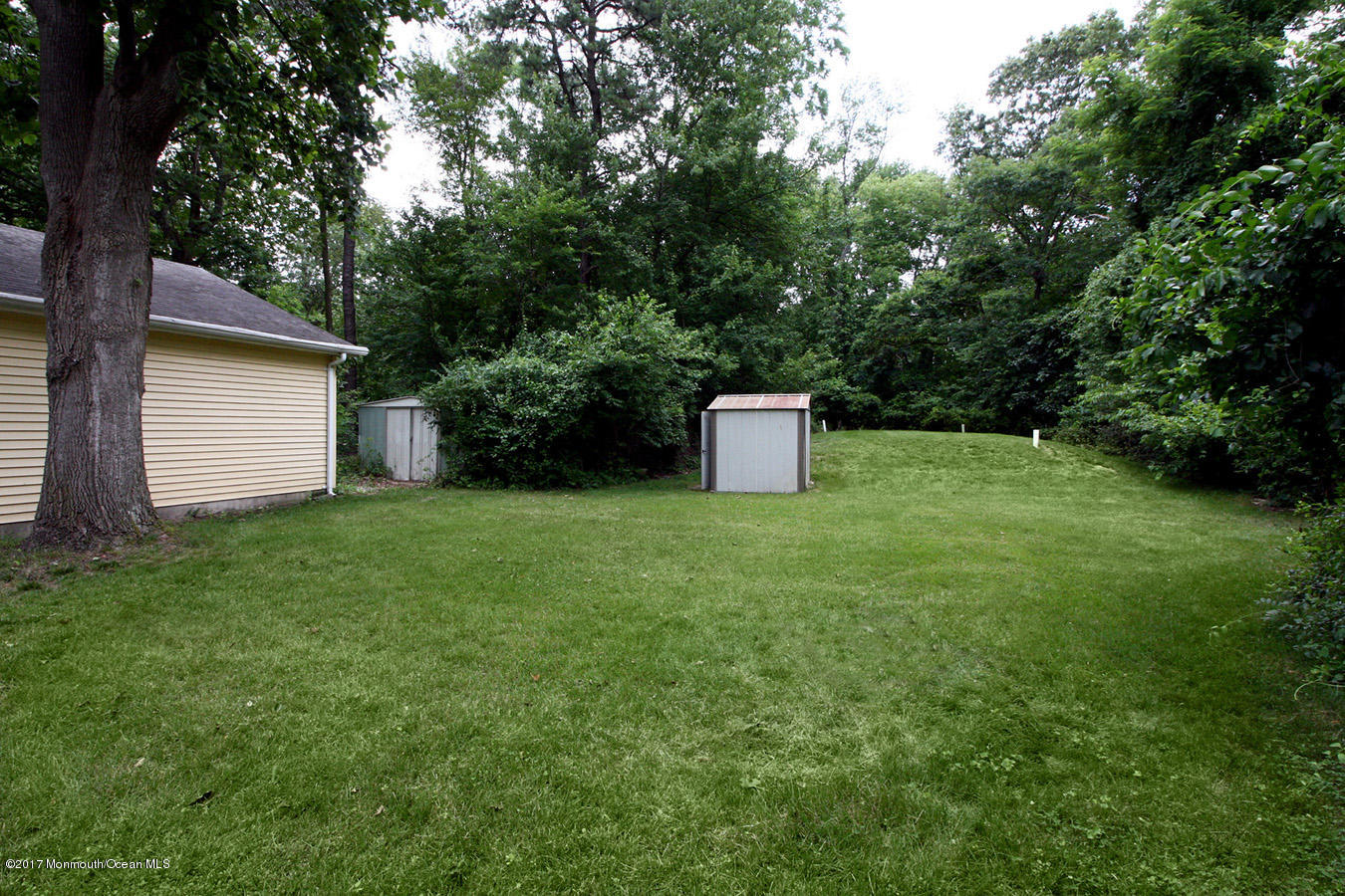 464 Georgia Tavern Road Howell, NJ 07731 - Photo 17 of 17 a view of a backyard with a plants and large trees