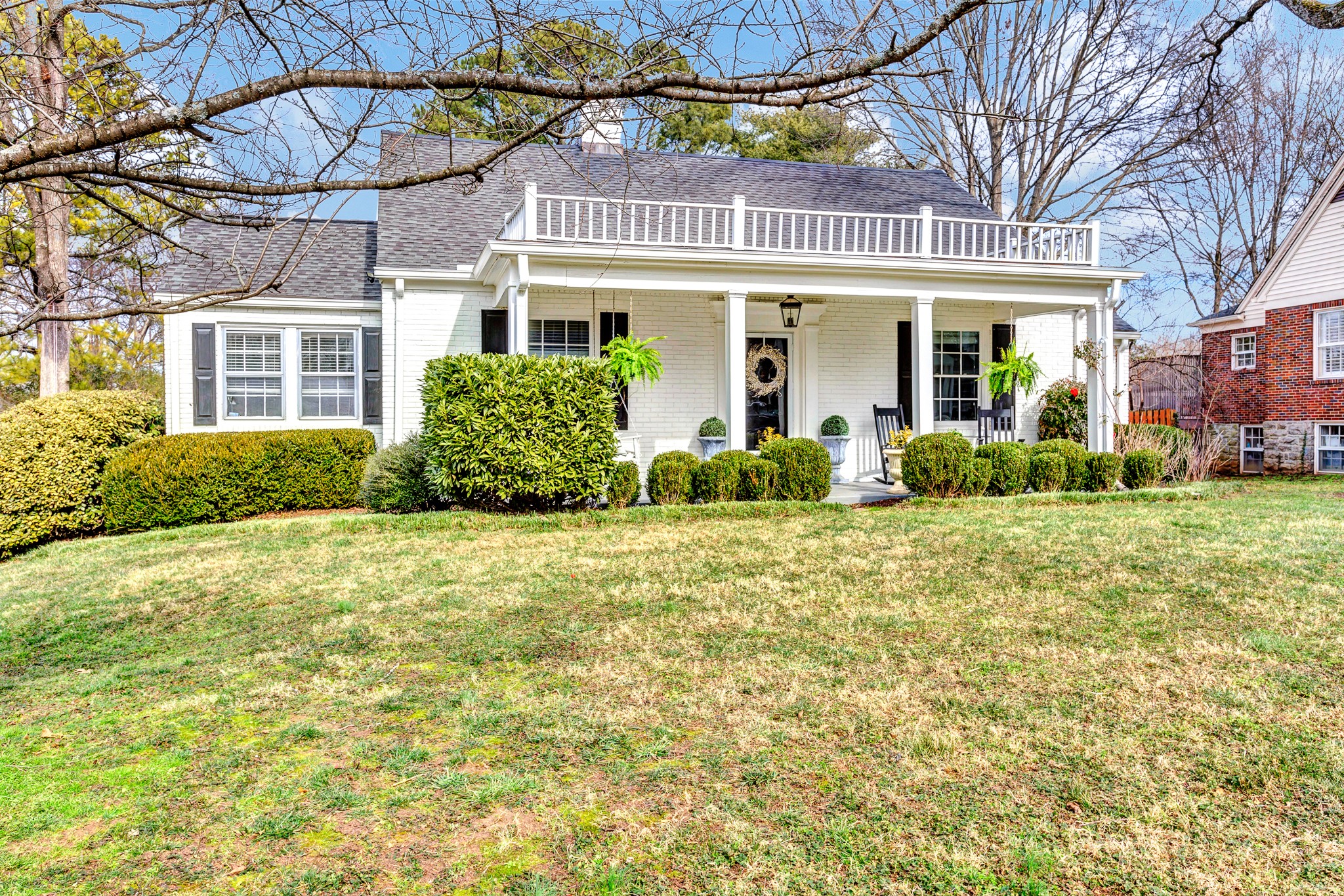 4028 Aberdeen Road Nashville, TN 37205 - Photo 2 of 41 front view of a building with a garden