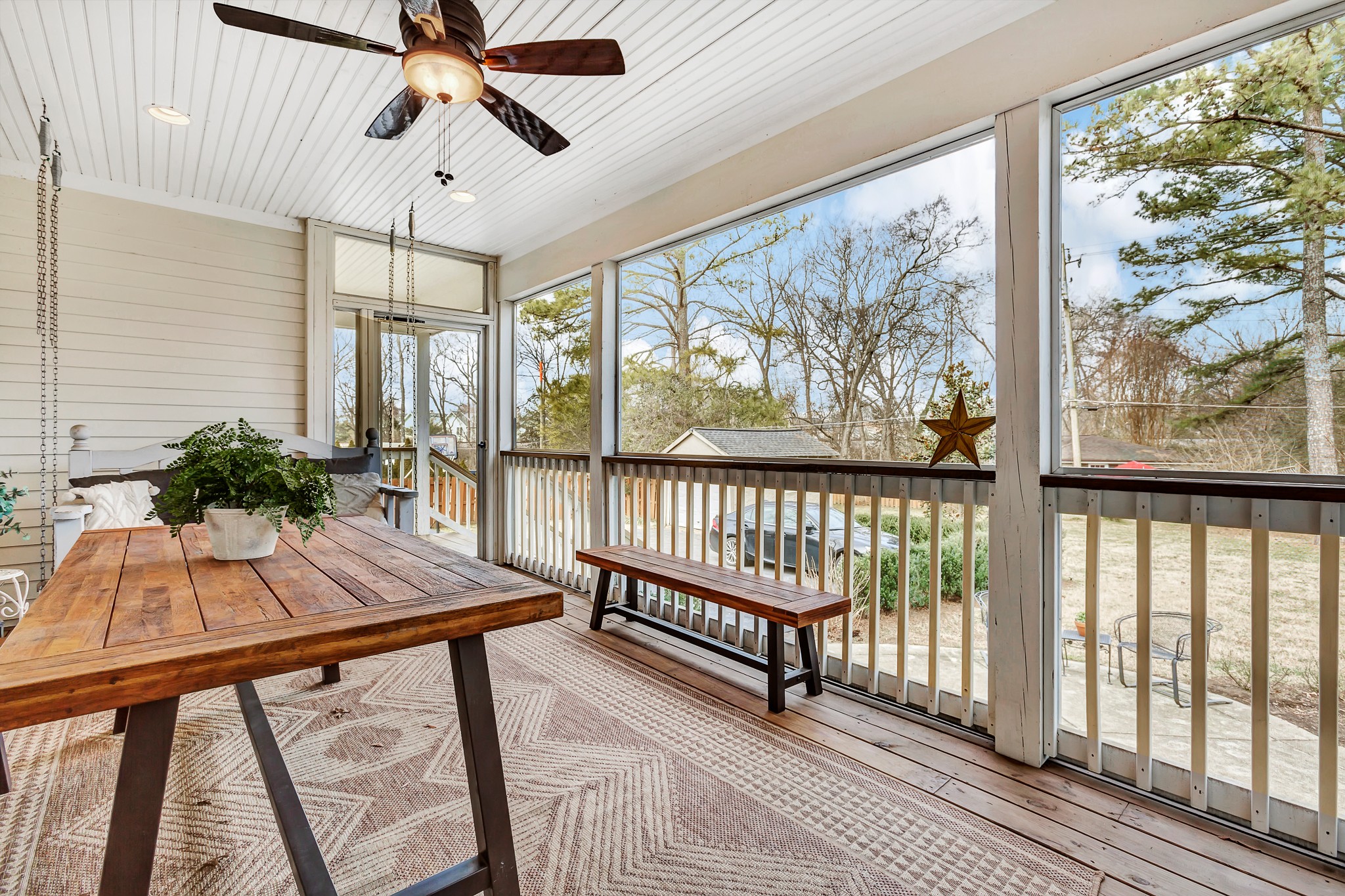 4028 Aberdeen Road Nashville, TN 37205 - Photo 41 of 41 a view of a balcony with furniture